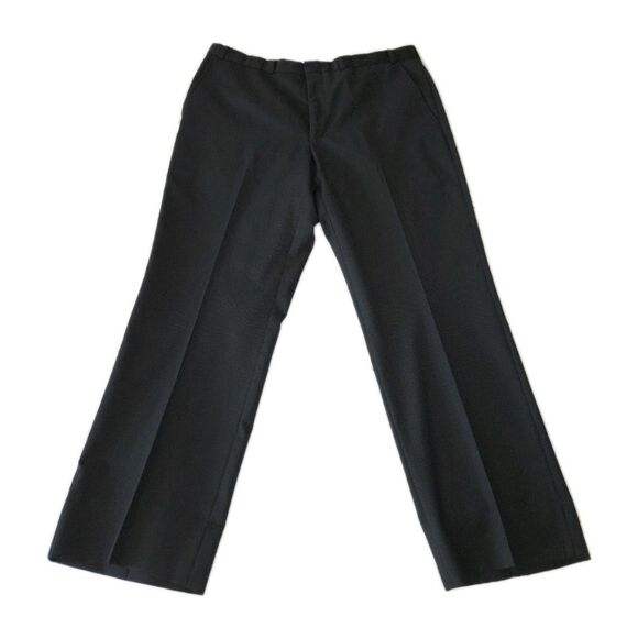 Kenneth Cole Waist 38, Inseam  Black Stretch Wool Suit Trousers Mens Dress Pants - Picture 1 of 6